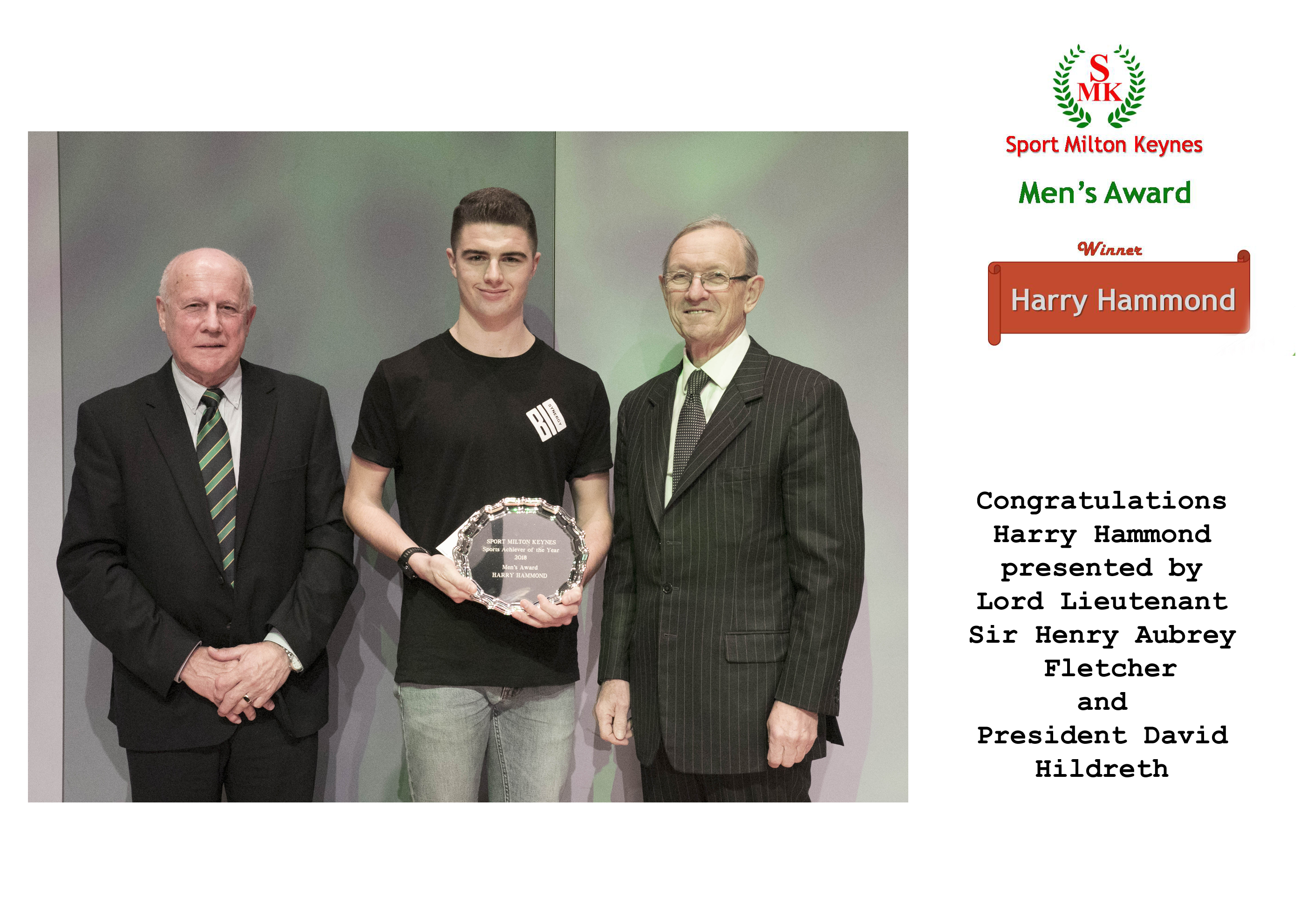 Sports Achiever of the year 2018 - Harry Hammond